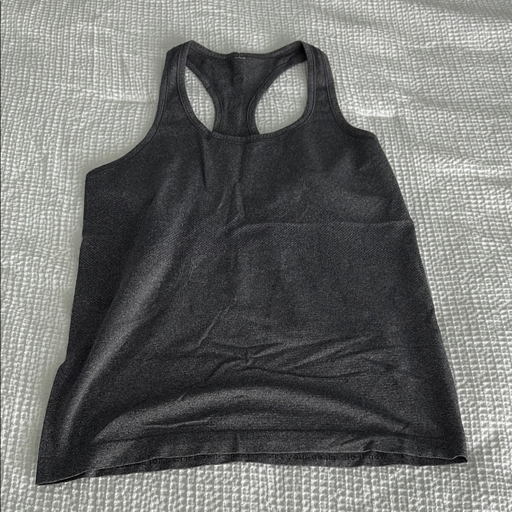 lululemon athletica Charcoal Racerback Tank Top